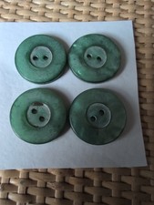 Pearlised green buttons for sale  MANCHESTER