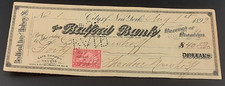 Selo Bedford Bank Brooklyn Nova York 1 de agosto de 1899 cheque 2 centavos 7L comprar usado  Enviando para Brazil