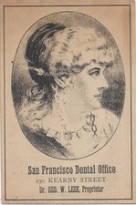Usado, 189x cartão publicitário de escritório odontológico de São Francisco (58833) comprar usado  Enviando para Brazil