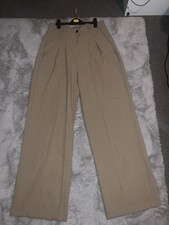 Women beige trousers for sale  BRADFORD