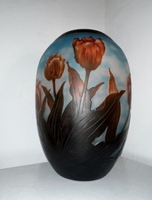 Jugendstil vase überfangglas gebraucht kaufen  Überherrn