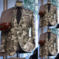 Trajes de camuflaje para hombre 2 piezas formal boda fiesta blazer abrigo de caza al aire libre segunda mano  Embacar hacia Argentina