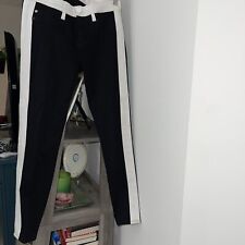 Jeans cropped Hudson Leeloo super skinny tamanho 26 preto listra branca comprar usado  Enviando para Brazil