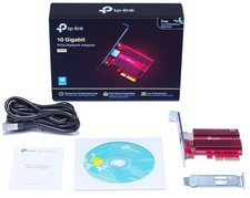 Adaptador de placa de rede PCIe TP-Link 10Gbps com cabo Ethernet CAT6A modelo: TX401 comprar usado Adaptador de placa de rede PCIe TP-Link 10Gbps com cabo Ethernet CAT6A modelo: TX401 comprar usado  Enviando para Brazil