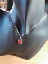 Pendentif larme cornaline d'occasion  Longpont-sur-Orge