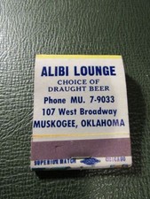 Matchbook alibi lounge for sale  Sterling