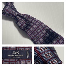 Gravata de seda italiana Brooks Brothers azul borgonha quadrados geométricos pura feita nos EUA, usado comprar usado Gravata de seda italiana Brooks Brothers azul borgonha quadrados geométricos pura feita nos EUA, usado comprar usado  Enviando para Brazil