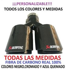 Usado, Akrapovic coche escape doble en y TODAS LAS MEDIDAS CARBONO REAL MATE Y BRILLO comprar usado  Enviando para Brazil