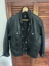 Versace leather jacket for sale  STOURBRIDGE