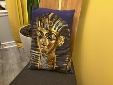 Tutankhamun stitched cushion for sale  GLASGOW