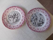 Assiettes parlantes faïence d'occasion  Montsûrs