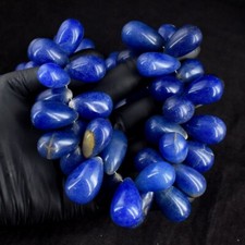 Colar de miçangas atraente ônix azul grau superior 3307,00 cts joalheria RK 11E6999, usado comprar usado  Enviando para Brazil