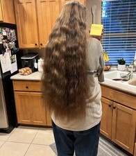 Cabelo humano virgem marrom claro 23 polegadas  comprar usado  Enviando para Brazil