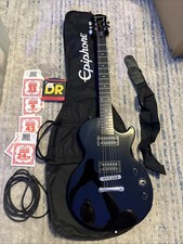 Guitarra elétrica Epiphone Les Paul Special II - Preta - Testada - Estojo macio comprar usado  Enviando para Brazil