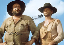 Foto autografada de Bud Spencer Terence Hill They Call Me Trinity RP 12x8 comprar usado  Enviando para Brazil