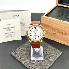 Relógio masculino Shinola Classic Runwell 47 mm caixa dourada com pulseira marrom comprar usado  Enviando para Brazil