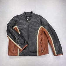 Jaqueta de Moto Masculina Vintage Wilson’s Couro Extra Grande Zíper Completo Forro Colcha Gola comprar usado  Enviando para Brazil