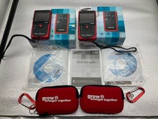 Duas filmadoras digitais Samsung W200RN robustas 1080p 5.5MP vermelhas testadas funcionam, usado comprar usado  Enviando para Brazil