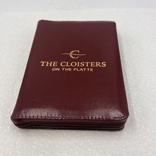 The Cloisters on The Platte RSV Bible Compact Zipper Burgundy Maroon Leather comprar usado  Enviando para Brazil
