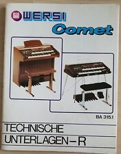 Wersi technische unterlagen gebraucht kaufen  Neufahrn b.Freising