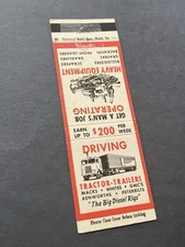 Vintage matchbook driving for sale  Skokie