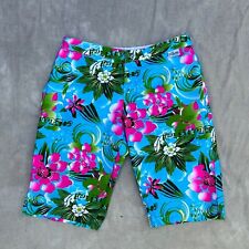 Shorts de prancha vintage feminino Mambo 10 pranchas azuis flores florais natação surf comprar usado  Enviando para Brazil