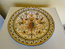 Piatto ceramica dipinta usato  Lucca