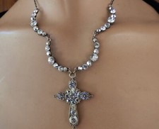 Croix fantaisie collier d'occasion  Six-Fours-les-Plages