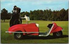 CARRINHO DE GOLFE vintage década de 1960 publicidade CARTÃO POSTAL "Stevens Club Car" não usado comprar usado  Enviando para Brazil