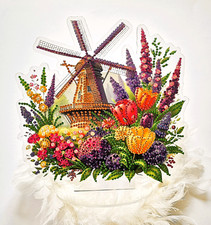 Windmühle blumen deko gebraucht kaufen  Lahnau