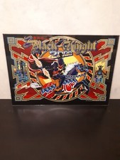 Vidro traseiro Williams Black Knight 2000 (1989) máquina de pinball ORIGINAL NOS comprar usado  Enviando para Brazil