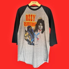 Camiseta Masculina Ozzy Osbourne Vintage Diary Of A Madman 1982 Tour Raglan G GG comprar usado  Enviando para Brazil
