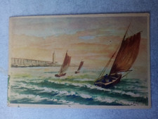 Old postcard sailboats d'occasion  Expédié en Belgium