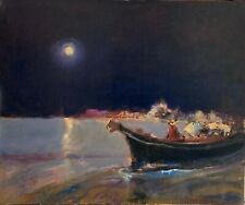 Boat scene night for sale Boat scene night for sale  TWICKENHAM