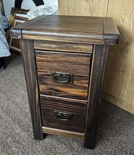 Dark wood bedside for sale  NEWCASTLE UPON TYNE