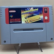 Lamborghini American Challenge Super Nintendo Cartuccia Snes Ukv PAL Funzionante comprar usado  Enviando para Brazil