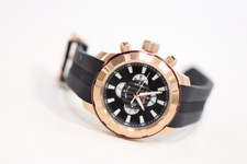 Invicta S1 Rally Chrono masculino preto silicone e mostrador rosa folheado a ouro 18K estojo, usado comprar usado  Enviando para Brazil