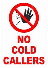Cold callers plastic for sale  DUDLEY