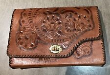 tooled leather handbag for sale  MONMOUTH