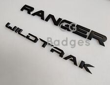 Letras de crachá de porta traseira preta fosca para caminhonete Ford RANGER WILDTRAK comprar usado  Enviando para Brazil