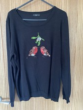 Christmas jumper black for sale  LYTHAM ST. ANNES