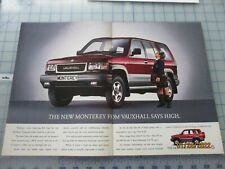 Vauxhall monterey page for sale  STOKE-ON-TRENT