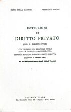 Istituzioni diritto privato usato  Italia