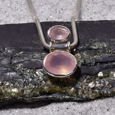 Rosenquarz anhänger 925er gebraucht kaufen  Berlin