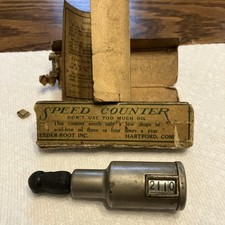Contador de velocidade vintage Veeder Root Clutch com caixa Early One comprar usado  Enviando para Brazil