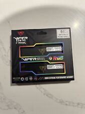 Usado, Kit Patriot Viper Steel RGB DDR4 64GB (2 x 32GB) 3600MHz - PVSR464G360C0K comprar usado  Enviando para Brazil