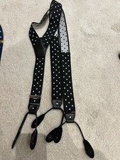 Men braces black for sale  HOVE