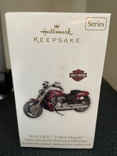 Ornamento Hallmark Keepsake Harley Davidson motocicleta 2010 VRSC V-Rod músculo comprar usado  Enviando para Brazil