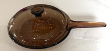 Antigo Corning Visions 10" Waffle Fundo Âmbar Frigideira Frigideira Tampa Pirex EUA EXCELENTE ESTADO USADO comprar usado  Enviando para Brazil