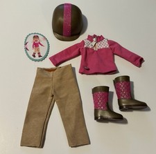 Battat Brillo Niñas Muñeca Paseo y Brillo Caballo Ecuestre Conjunto Casco Botas segunda mano  Embacar hacia Mexico